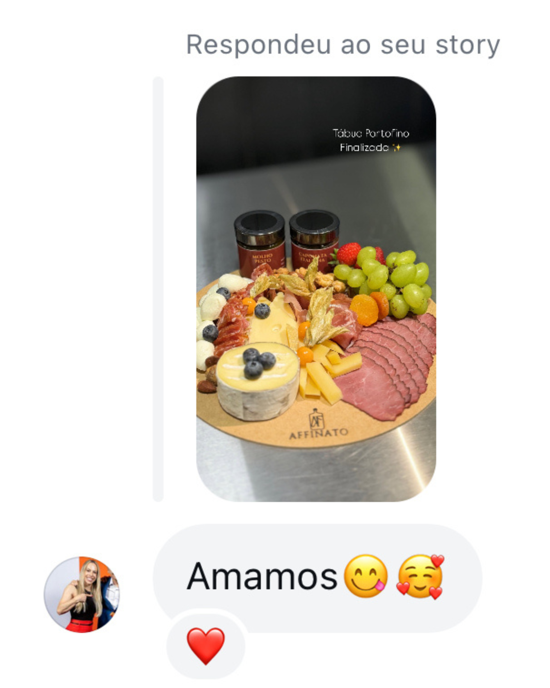 Direct do nosso instagram