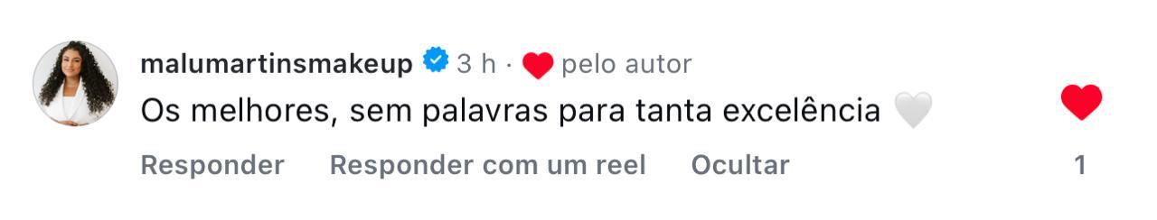 Comentário sobre a experiência no evento