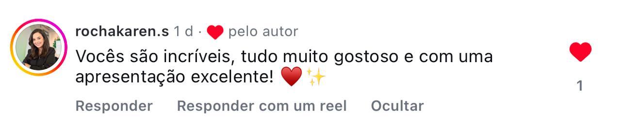 Comentário sobre a experiência no evento