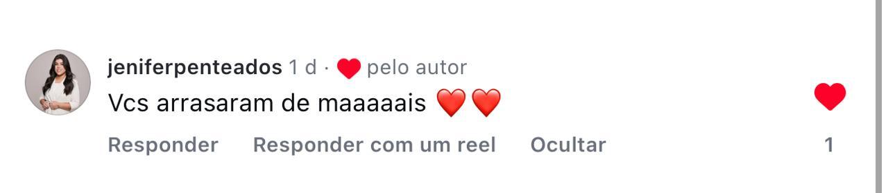 Comentário sobre a experiência no evento