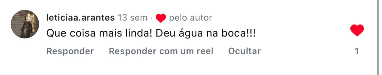 Comentário sobre a experiência no evento